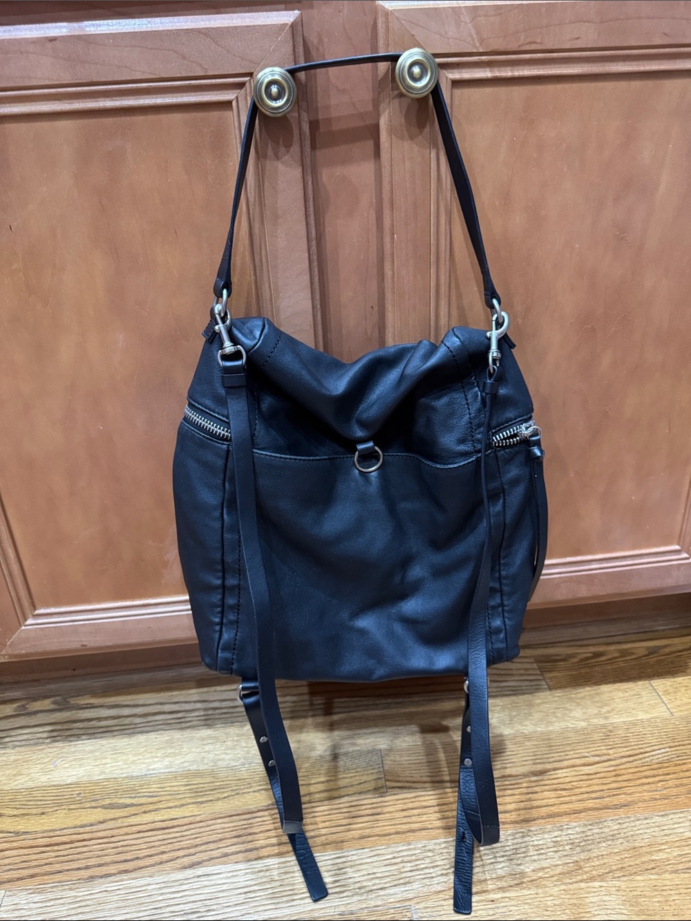 Lucky Brand Black Shoulder Backpack - Picture 10 of 11